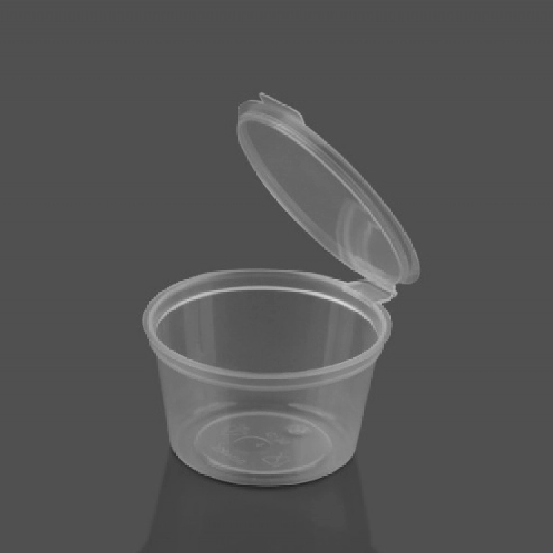 товар Соусник 30 мл с крышкой пластиковый одноразовый прозрачный SHPL030